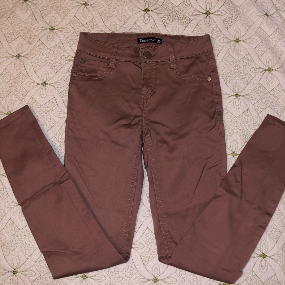 🔆2/$8 SIZE 0 ROSE PINK JEGGINGS